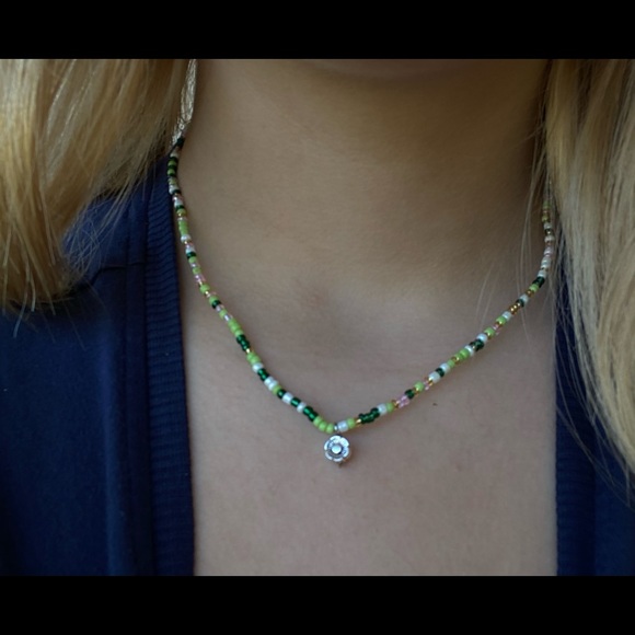 Handmade beaded fairycore necklace - Picture 4 of 4